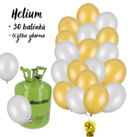 Helium set - Vhodn set helia a balnk zlato stbrn